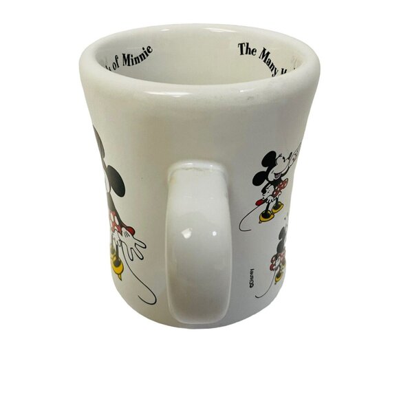 Disney Store Coffee Mug Cup Minnie Mouse 4 3/4" tall 5" The Many Moods of Minnie - Picture 2 of 7